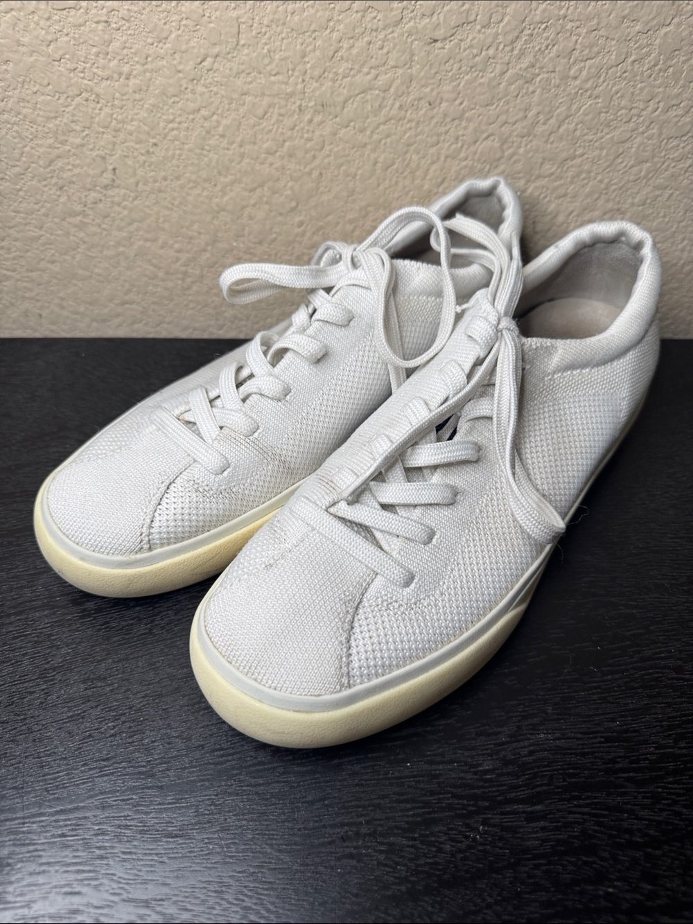 Rothy’s The Lace Up Sneaker in Bright White Size 7.5
